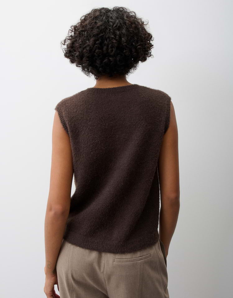 Opus - Strickweste im Alpaka Woll Mix Regular Fit - Porah
