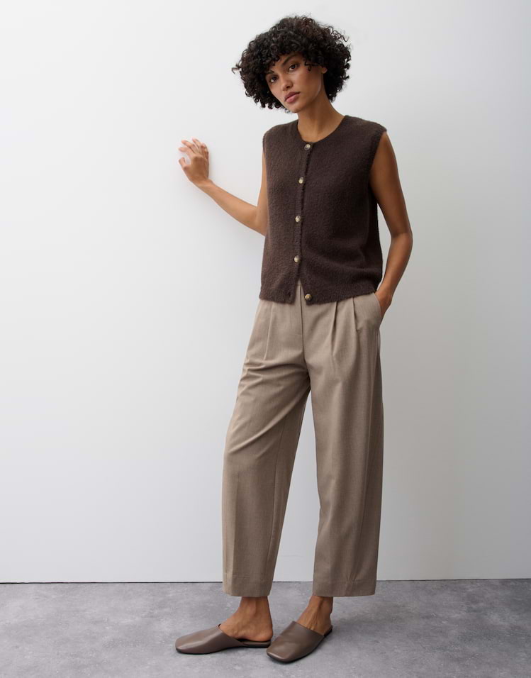 Opus - Strickweste im Alpaka Woll Mix Regular Fit - Porah