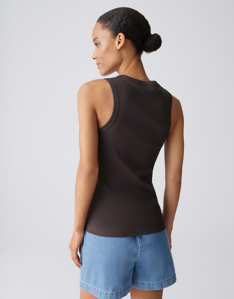 Opus -  Enganliegendes geripptes Tanktop - Ilesso