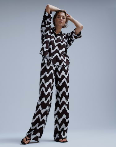 Opus - Wide Leg Pants - Malotta float