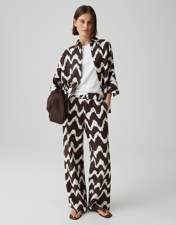 Opus - Wide Leg Pants - Malotta float