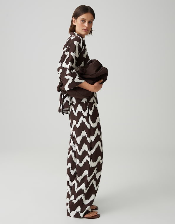 Opus - Wide Leg Pants - Malotta float