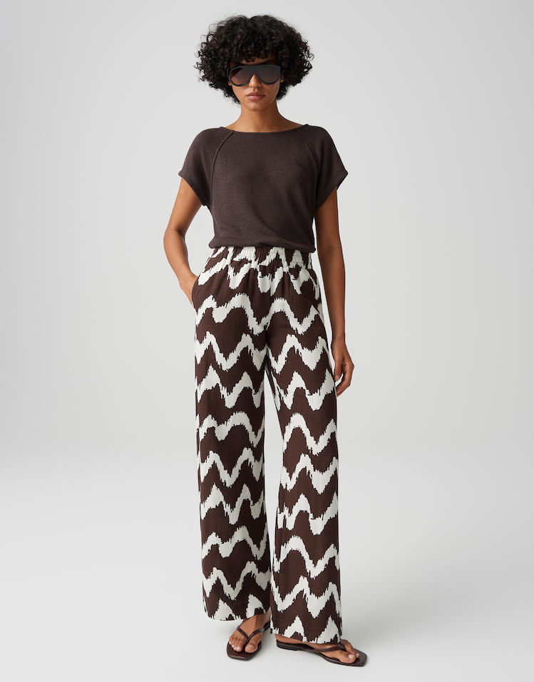 Opus - Wide Leg Pants - Malotta float