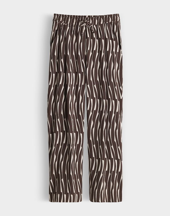 Opus - Verkürzte Wide Leg Pants - Marou Bamboo