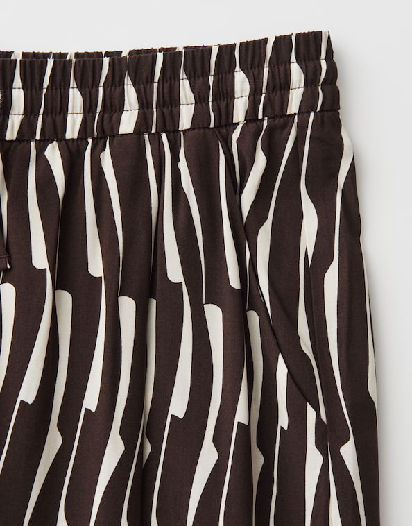 Opus - Verkürzte Wide Leg Pants - Marou Bamboo
