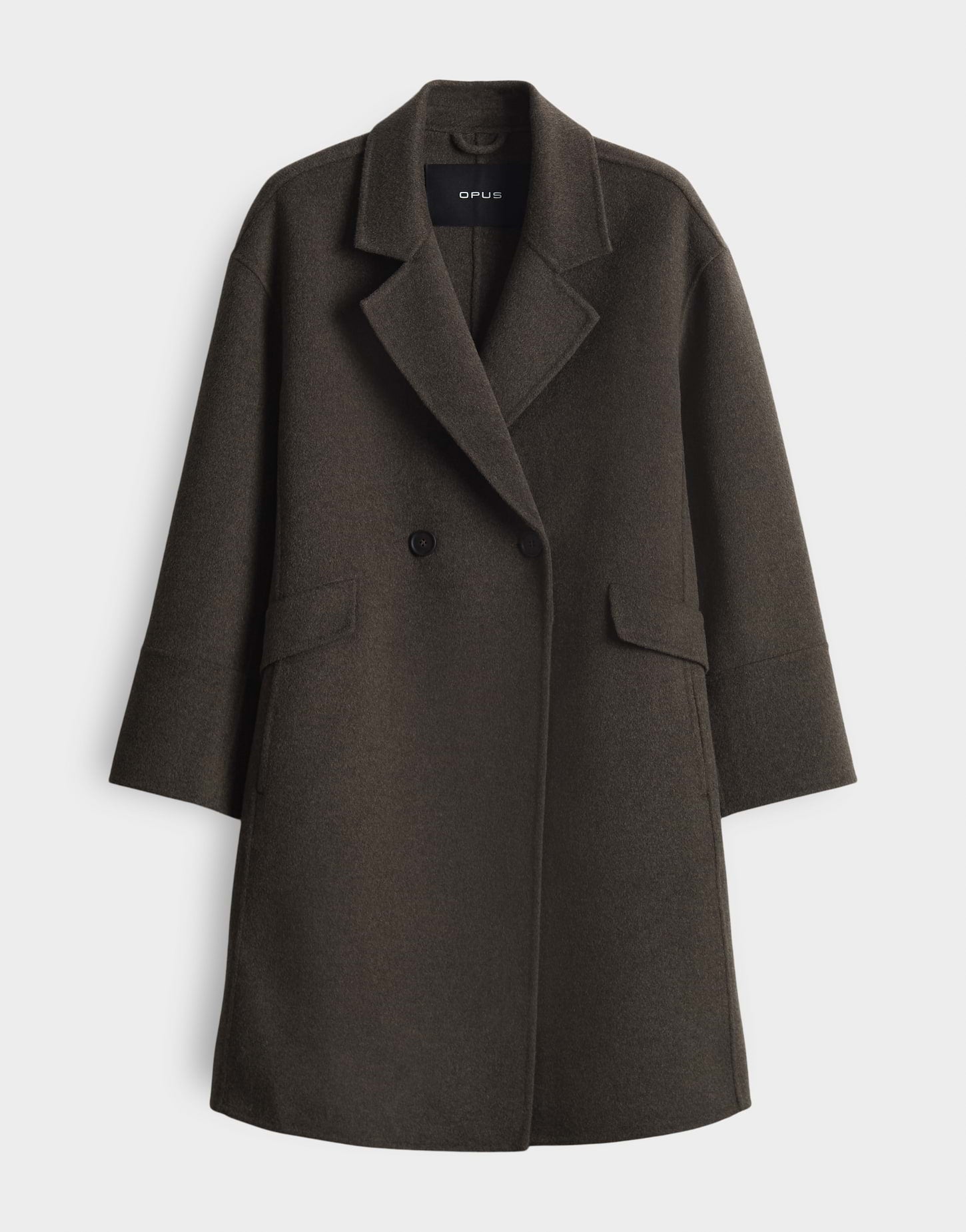 Opus - Leichter Doppelreiher Wollmantel - Havilda