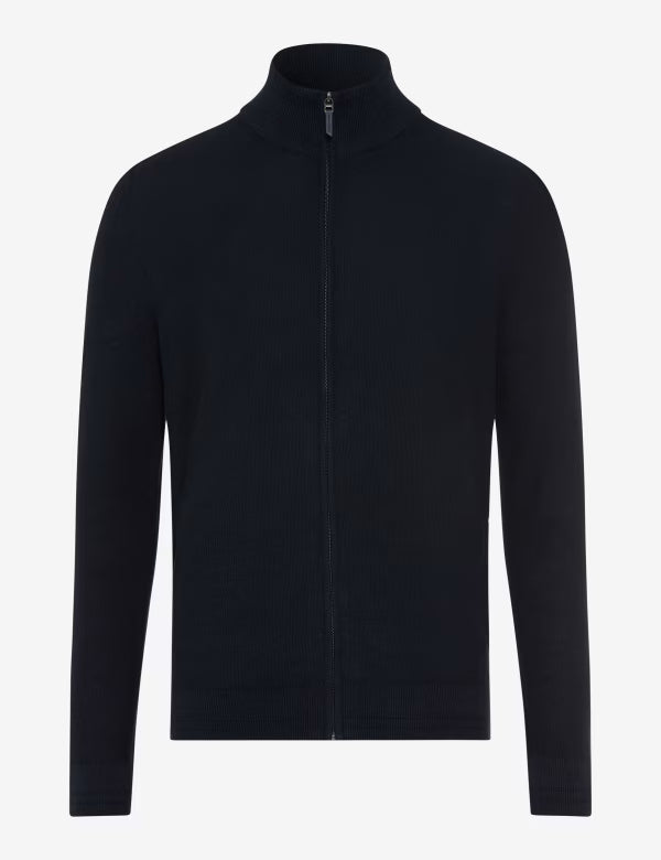 Brax - Strickjacke aus Baumwoll-Leinen-Mix - Jake