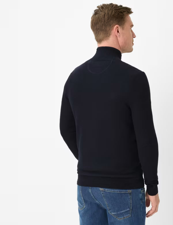 Brax - Strickjacke aus Baumwoll-Leinen-Mix - Jake