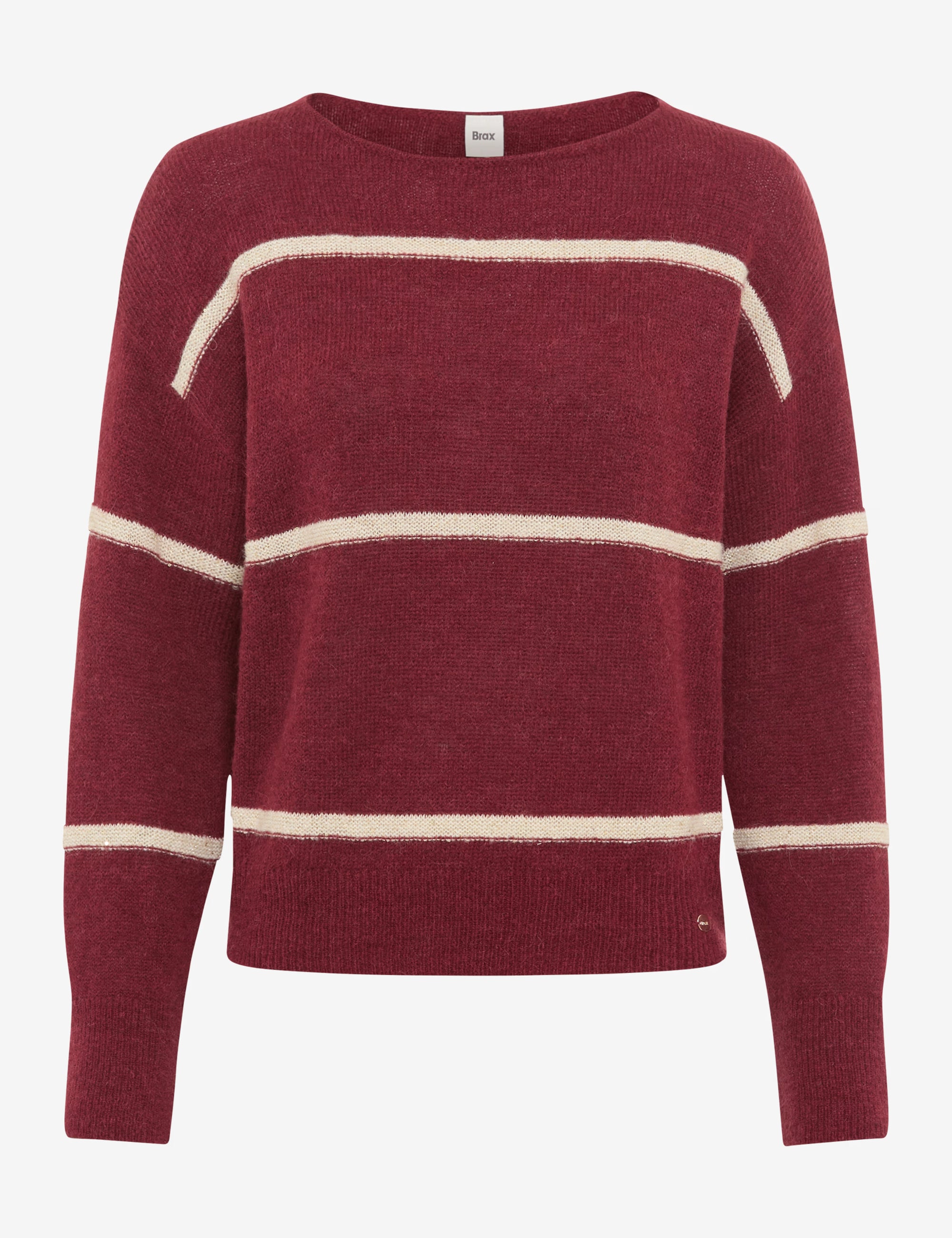 Brax - Strickpullover im Alpakawollmix mit Lurexstreifen - Lisa