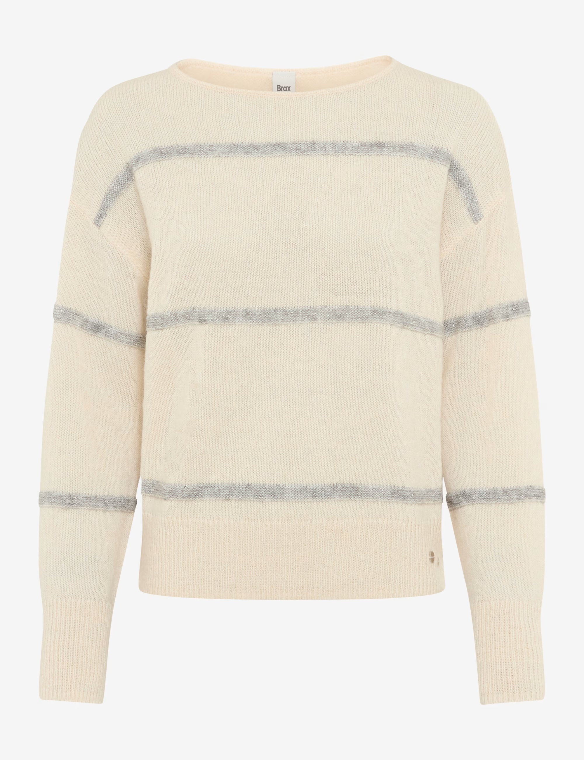 Brax - Strickpullover im Alpakawollmix mit Lurexstreifen - Lisa