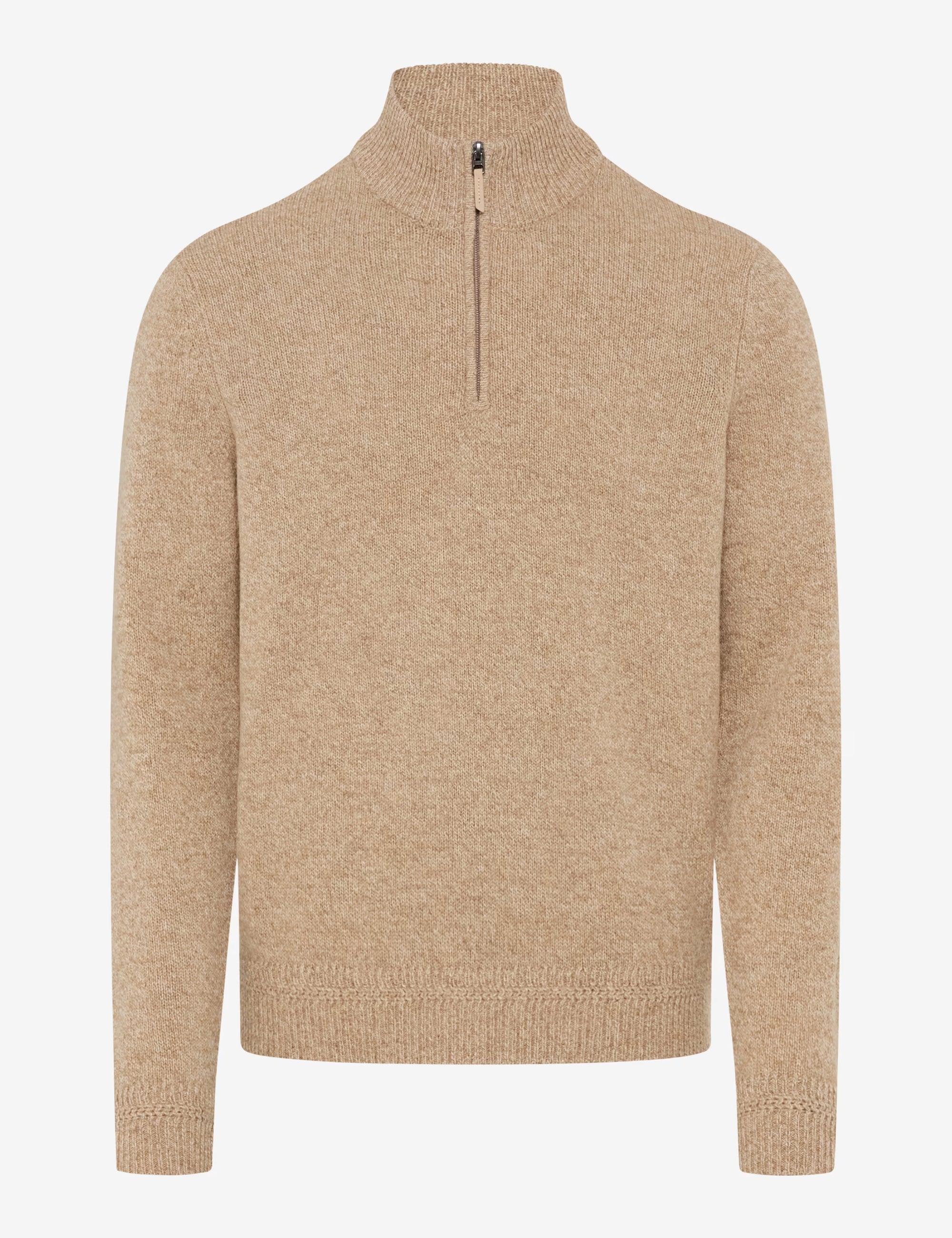 Brax - Lambswool-Strickpullover in camel aus hochwertigem Wollmix - Steffen