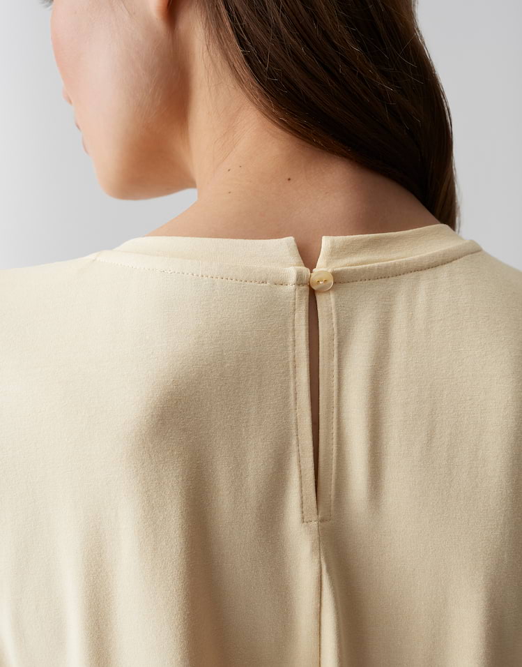 Opus - Jerseyshirt im Materialmix Loose Fit - Sifem