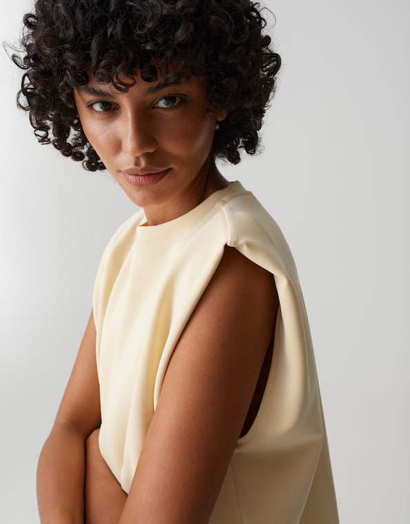 Opus - Sweattop mit Faltendetail - Goasis