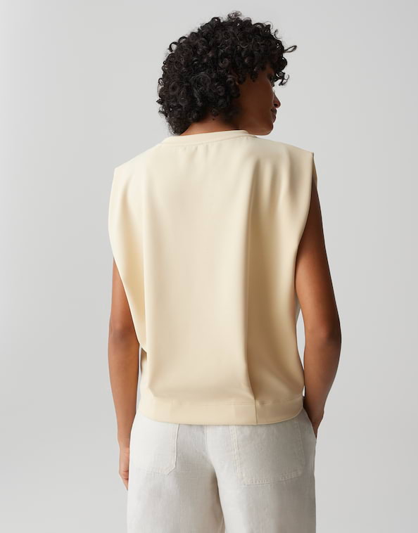 Opus - Sweattop mit Faltendetail - Goasis