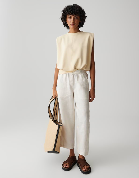 Opus - Sweattop mit Faltendetail - Goasis
