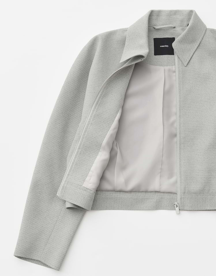 Someday - Blousonjacke in feiner Two-Tone Optik - Nayana