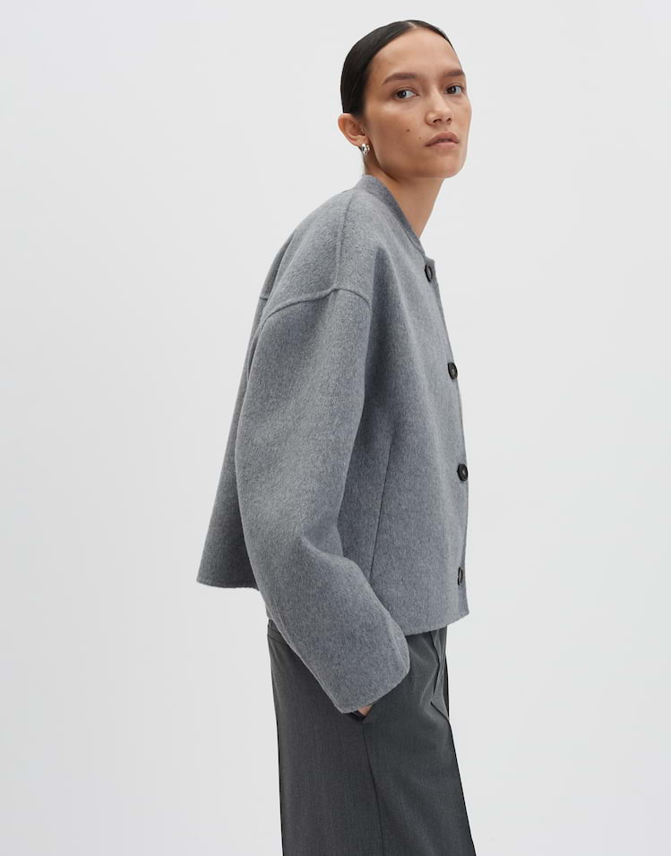 Someday - Zeitlose Blousonjacke in monochromer Optik - Noolia