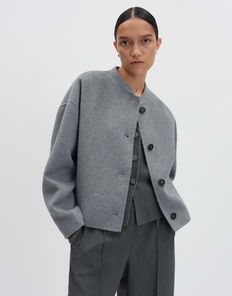 Someday - Zeitlose Blousonjacke in monochromer Optik - Noolia