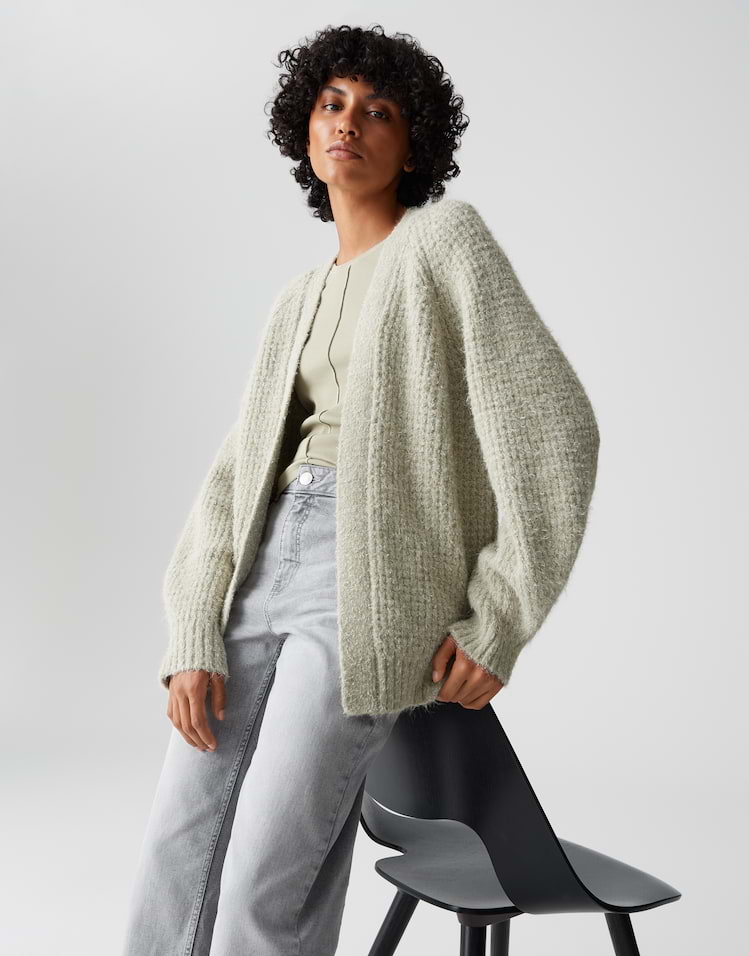 Opus - Loose Cardigan mit mehrfarbigem Effektgarn - Dornie