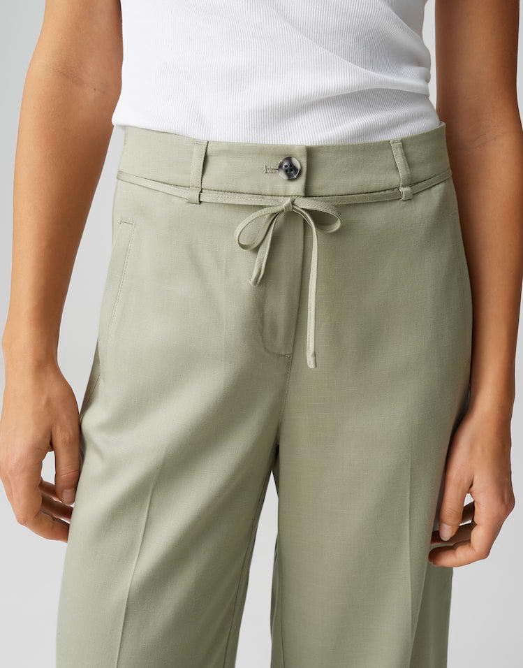 Opus - Relaxed City Pants aus Lyocell Cotton Mix - Meeri Bloom