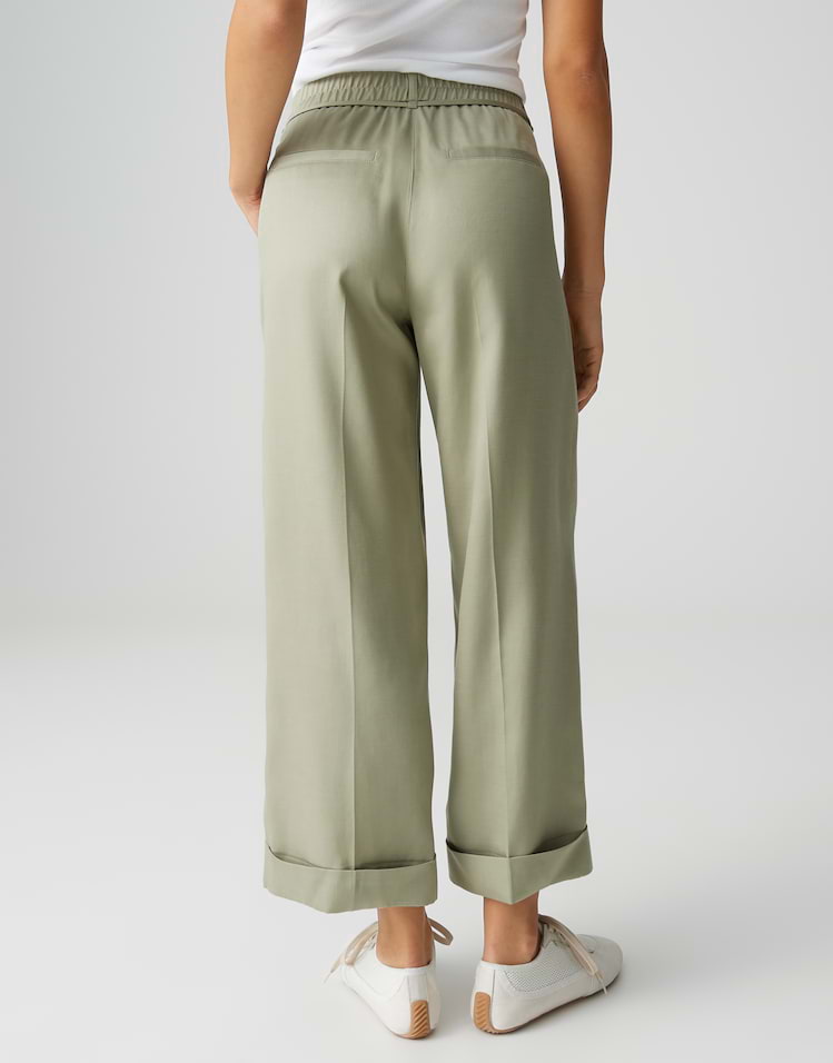Opus - Relaxed City Pants aus Lyocell Cotton Mix - Meeri Bloom