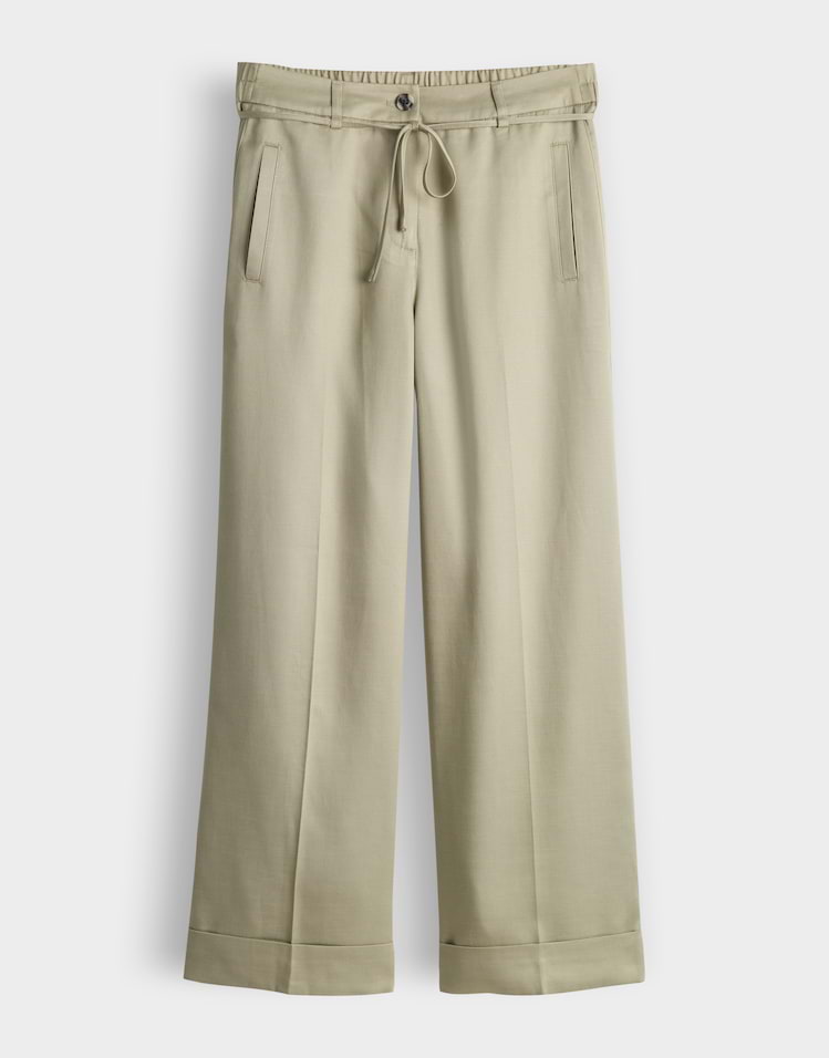 Opus - Relaxed City Pants aus Lyocell Cotton Mix - Meeri Bloom