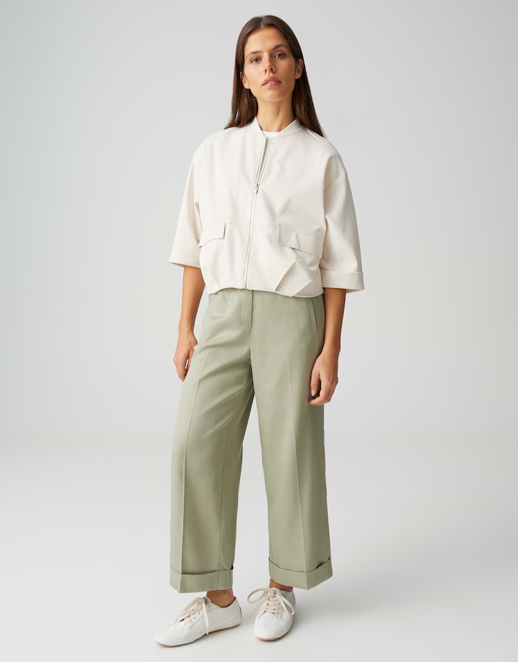 Opus - Relaxed City Pants aus Lyocell Cotton Mix - Meeri Bloom