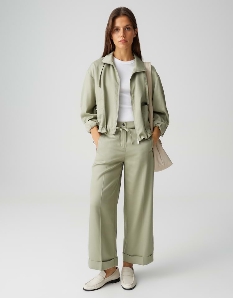 Opus - Relaxed City Pants aus Lyocell Cotton Mix - Meeri Bloom