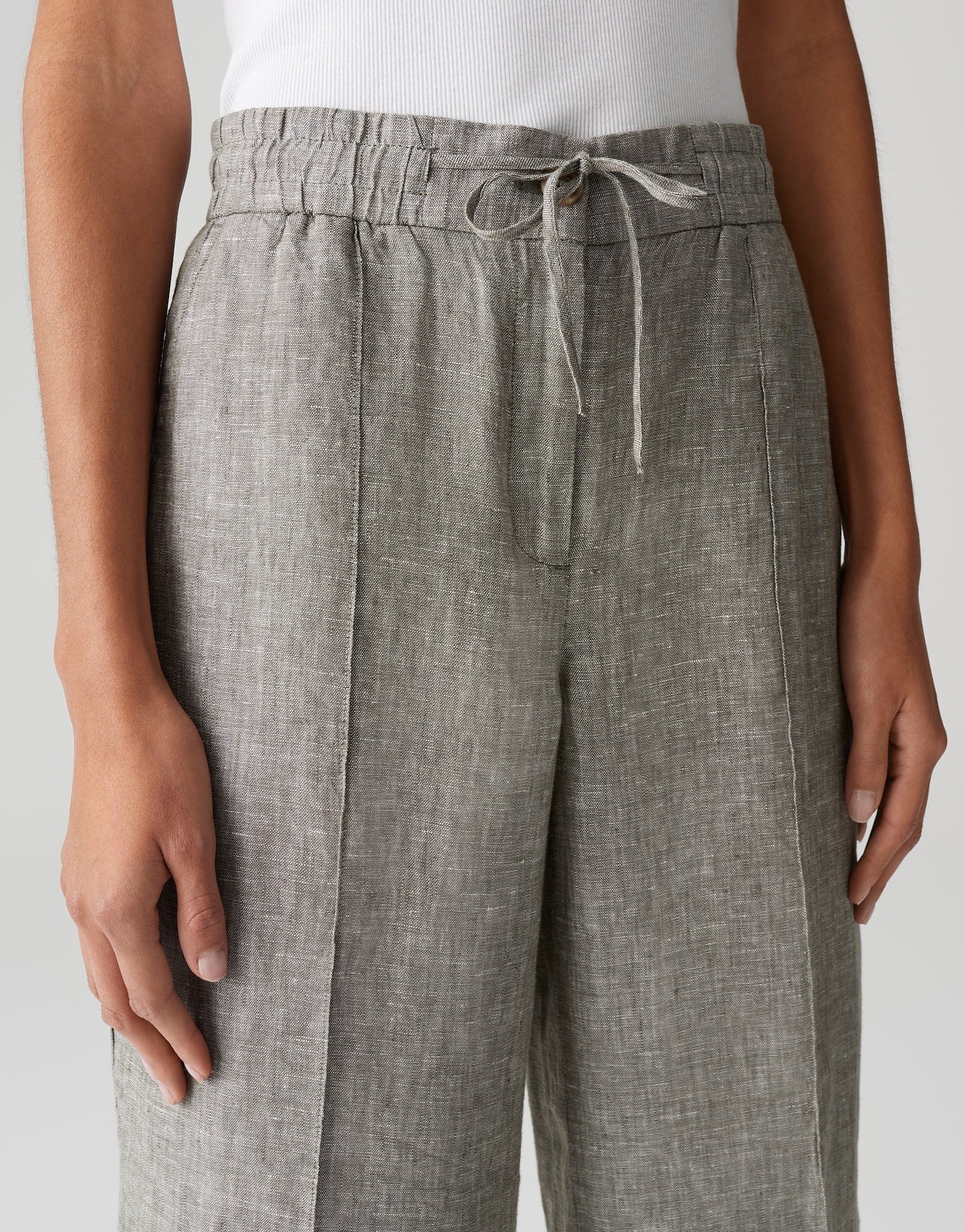 Opus - Relaxed City Pants aus reinem Leinen - Maikito