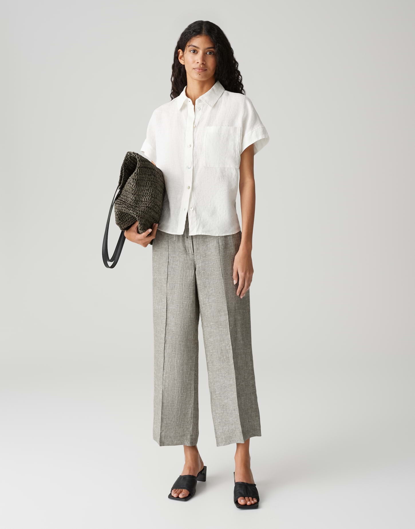 Opus - Relaxed City Pants aus reinem Leinen - Maikito