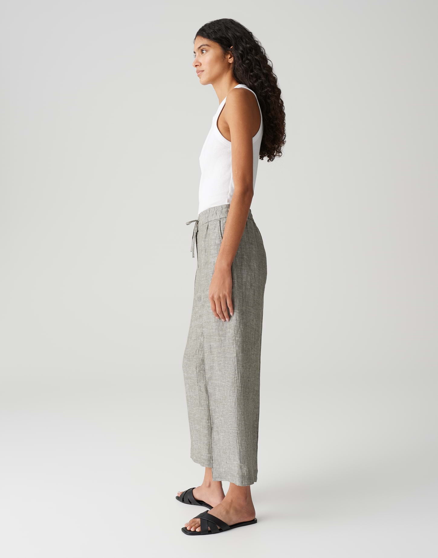 Opus - Relaxed City Pants aus reinem Leinen - Maikito