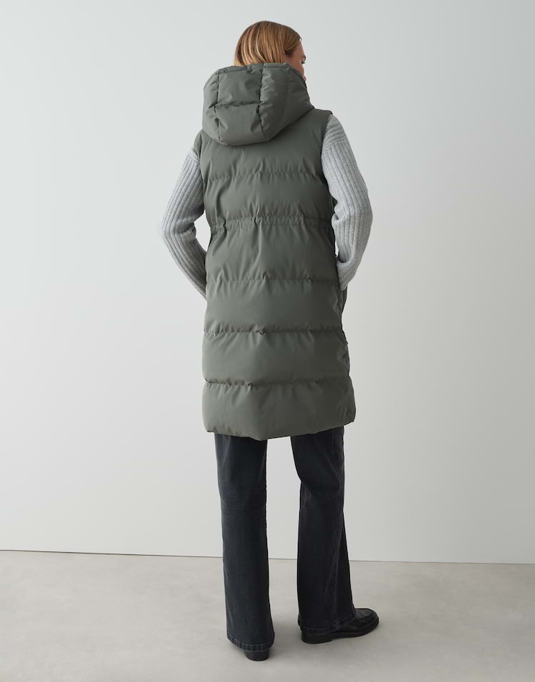 Opus - Lange Steppweste mit Kapuze - Walma