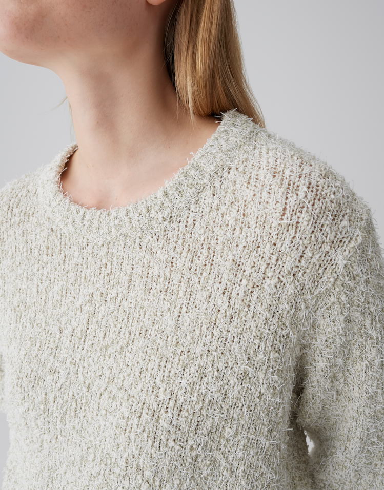 Opus - Pullover aus flauschigem Mouliné Effektgarn - Pamos