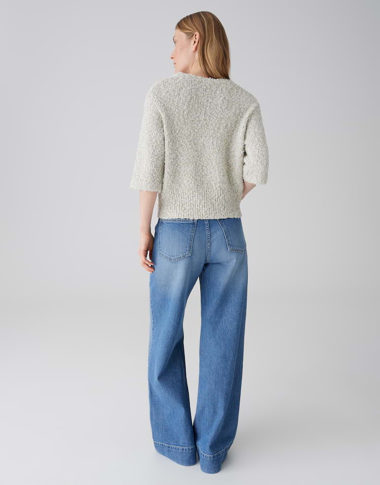 Opus - Pullover aus flauschigem Mouliné Effektgarn - Pamos