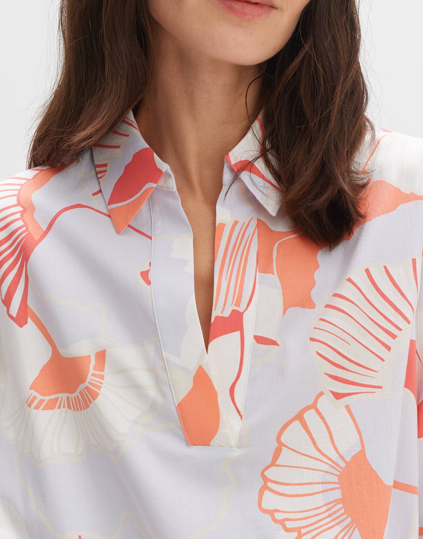 Opus -  Sommerliches Blusenkleid mit modernem Print - Wikaro