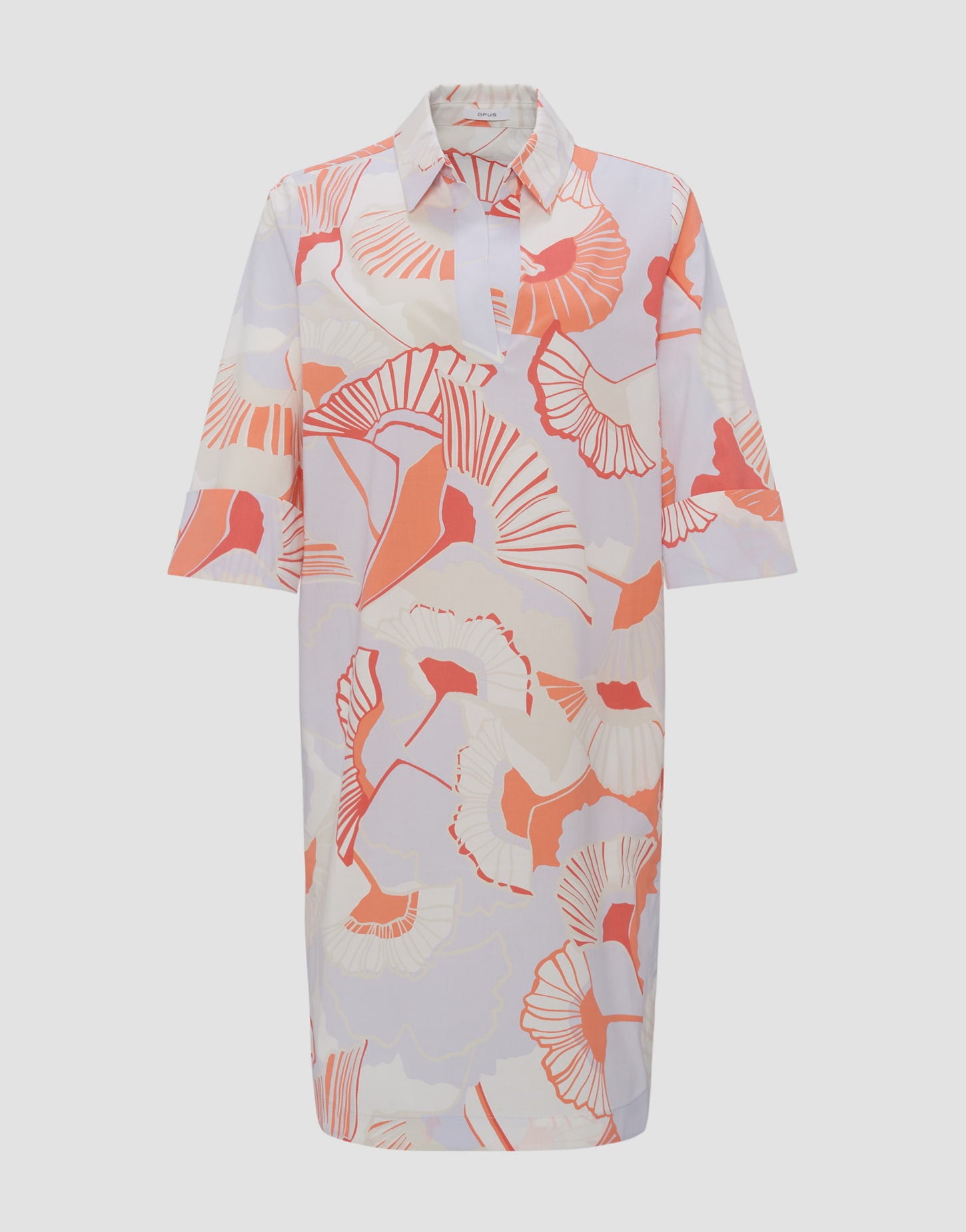 Opus -  Sommerliches Blusenkleid mit modernem Print - Wikaro