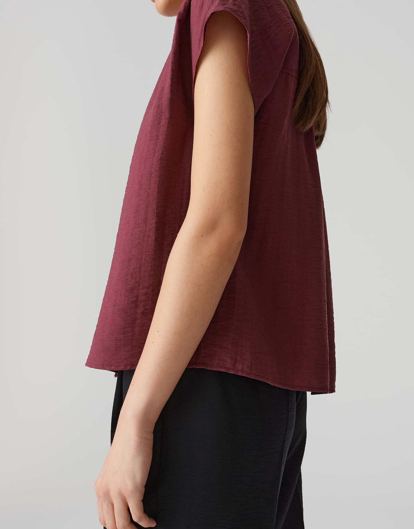 Opus - Satinbluse mit femininen Raffungen - Fairi