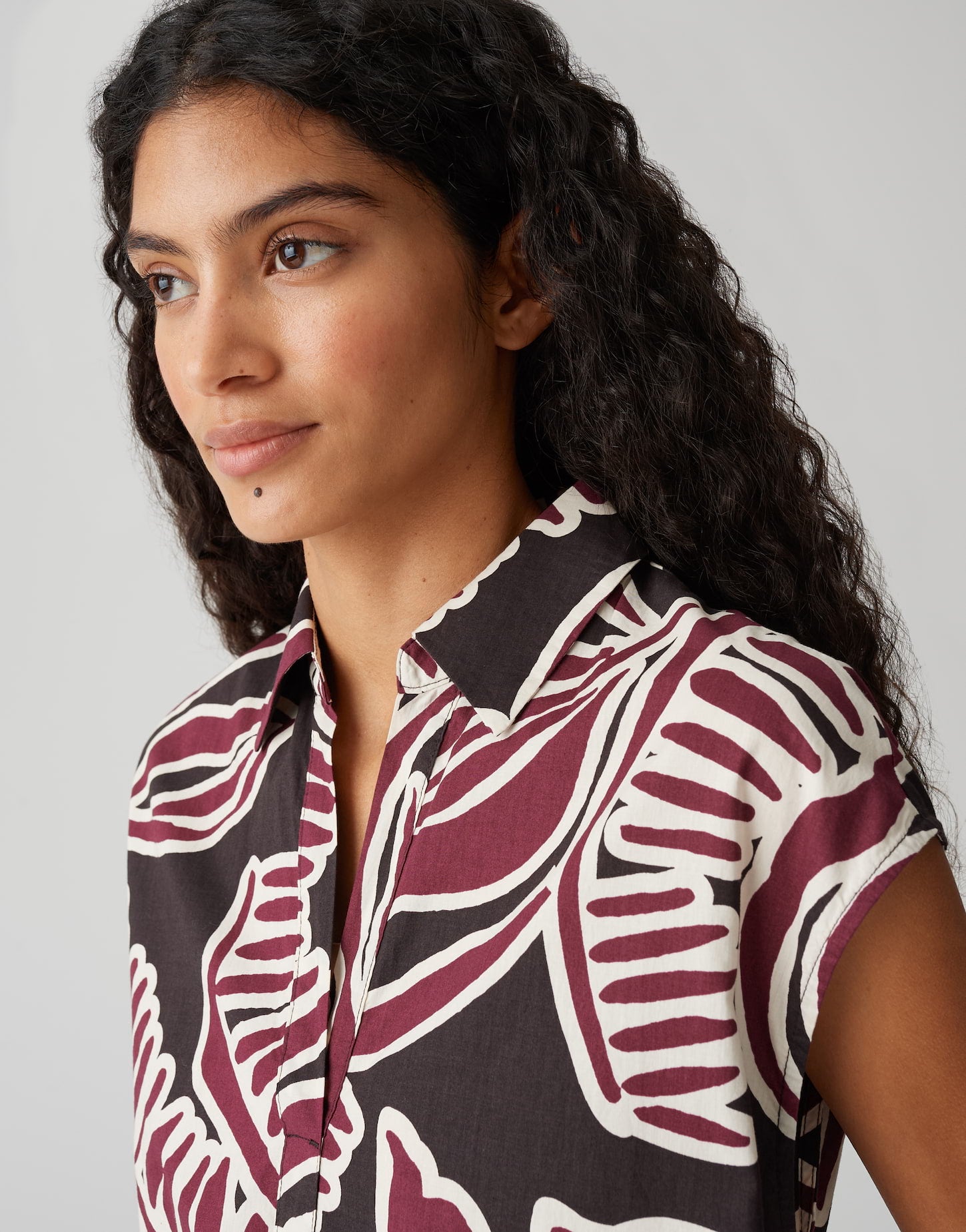 Opus - Printkleid mit Volantstufen - Werisa