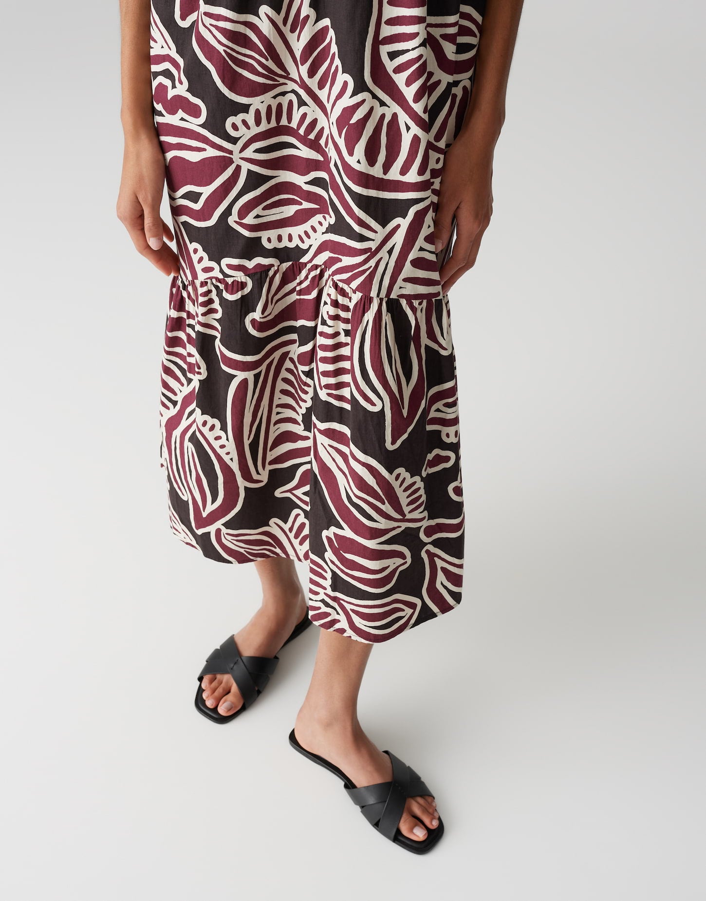 Opus - Printkleid mit Volantstufen - Werisa