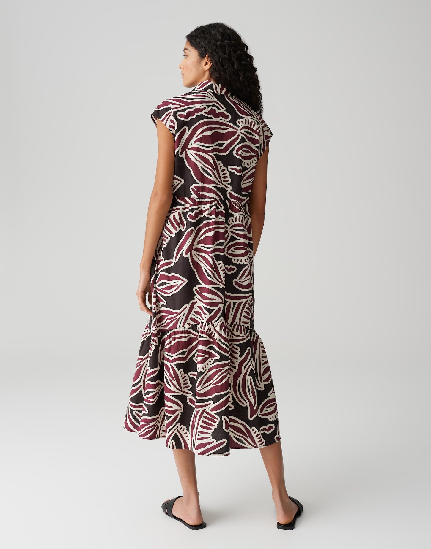 Opus - Printkleid mit Volantstufen - Werisa