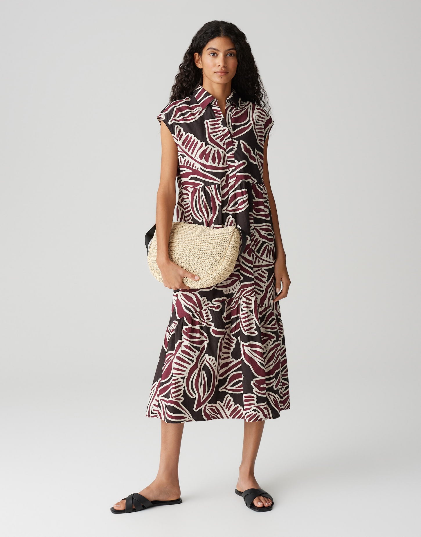 Opus - Printkleid mit Volantstufen - Werisa