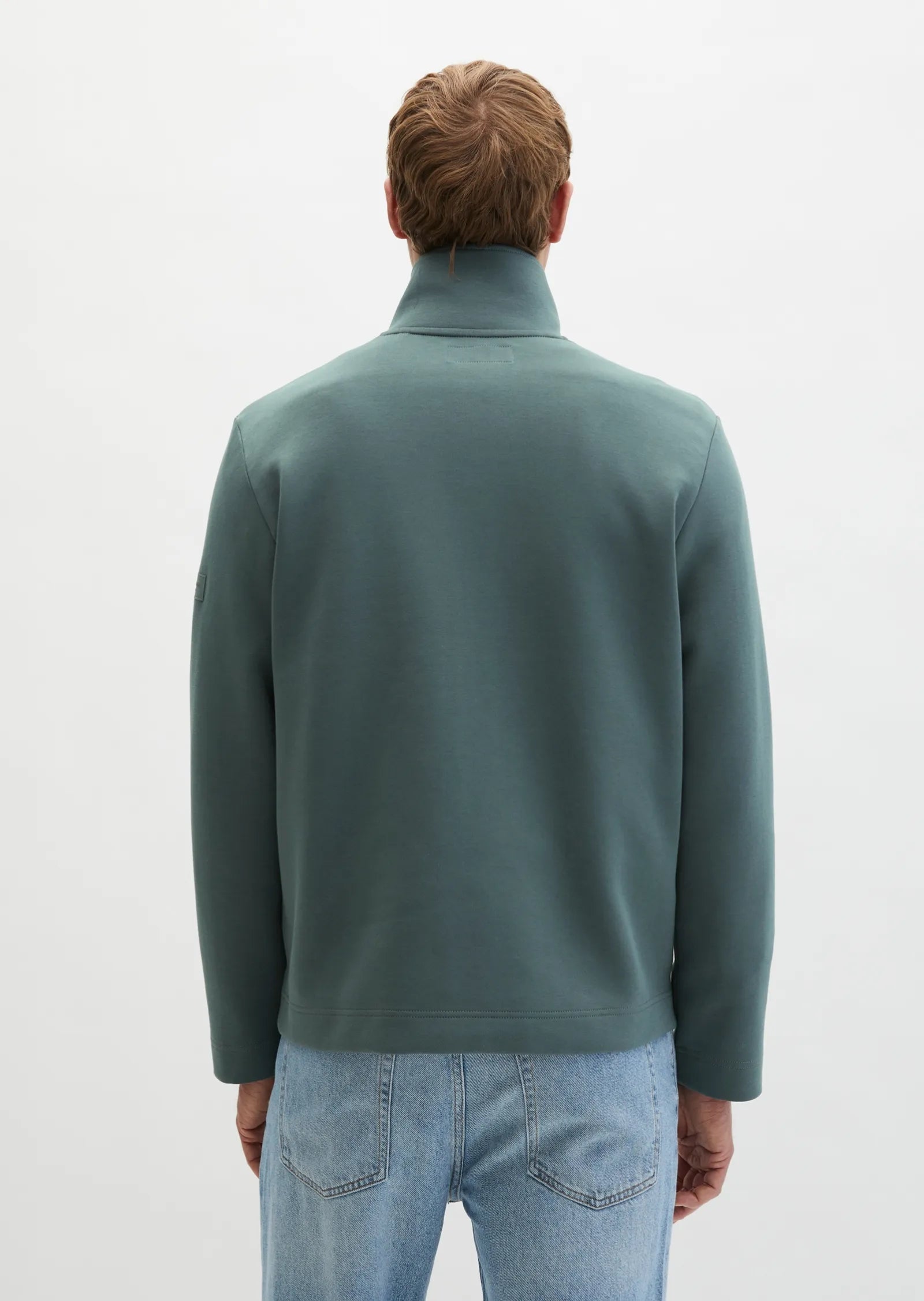 Marc O'Polo - Scuba Sweatjacke aus Bio-Baumwolle in Petrol