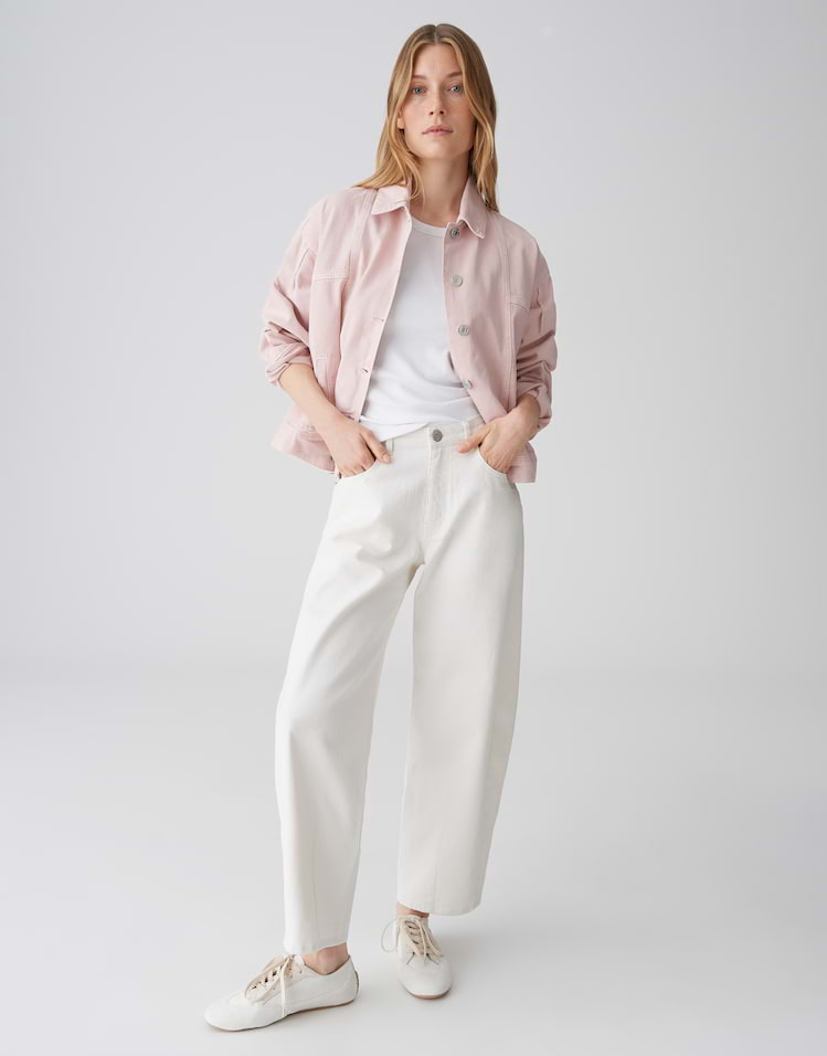 Opus - Jeansjacke in Rosa - Hemali