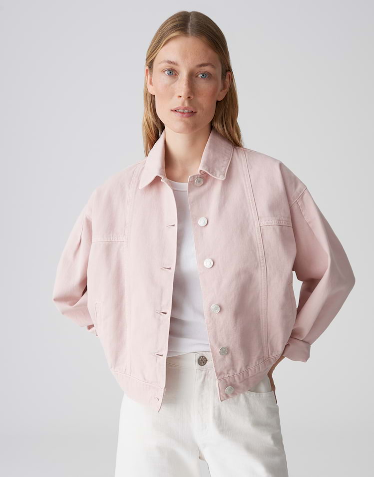 Opus - Jeansjacke in Rosa - Hemali