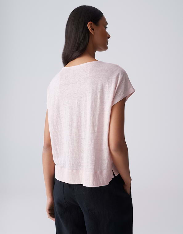 Opus - Sommerliches Jerseyshirt aus reinem Leinen - Sutol
