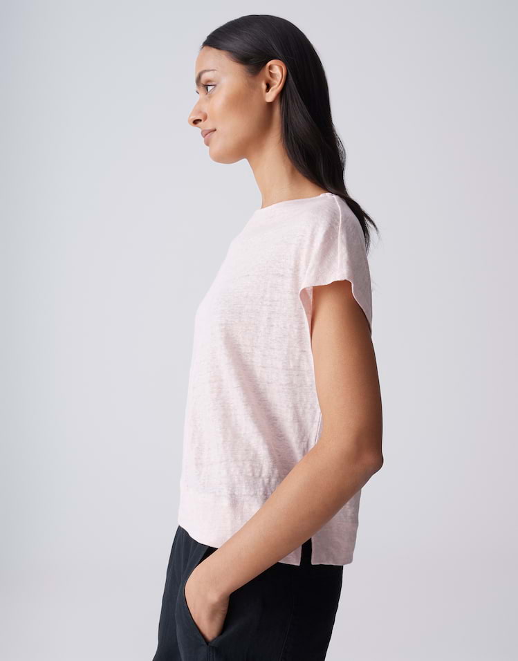 Opus - Sommerliches Jerseyshirt aus reinem Leinen - Sutol