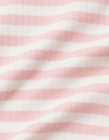 Opus - Longsleeve mit geringeltem Rippjersey Slim Fit - Sorka