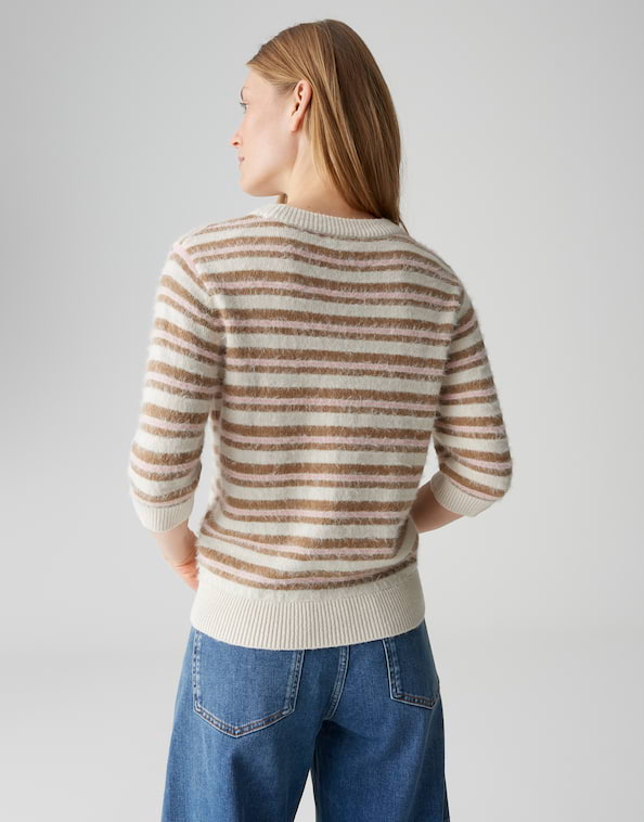 Opus - Slim Pullover mit mehrfarbigen Streifen - Puvet