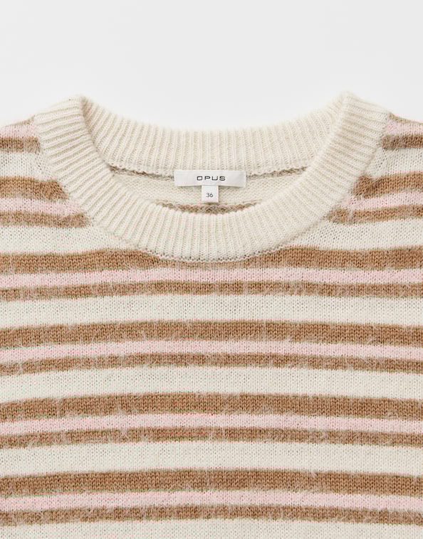 Opus - Slim Pullover mit mehrfarbigen Streifen - Puvet