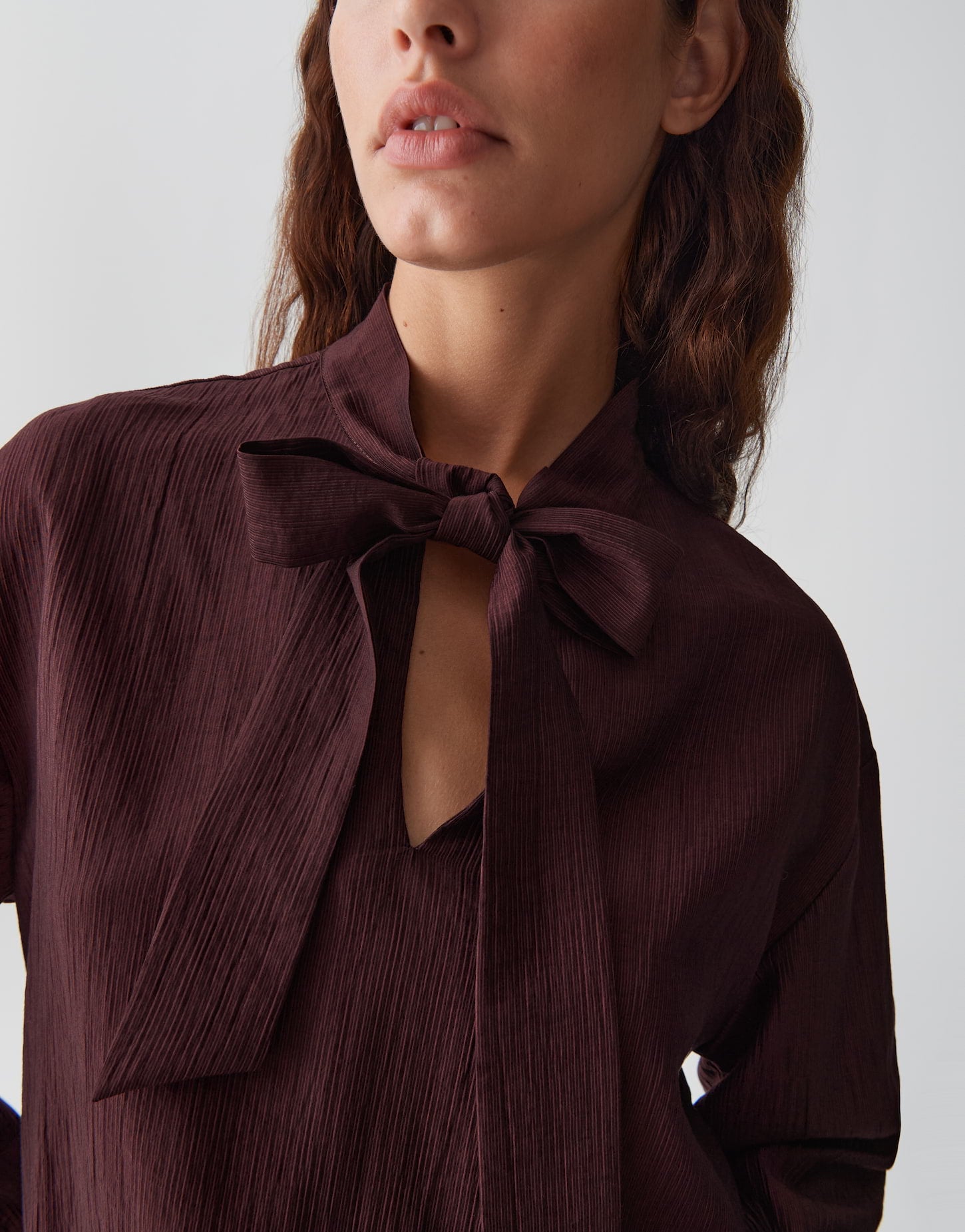 Opus - Schluppenbluse mit dezenter Crinkle Struktur - Fomantica